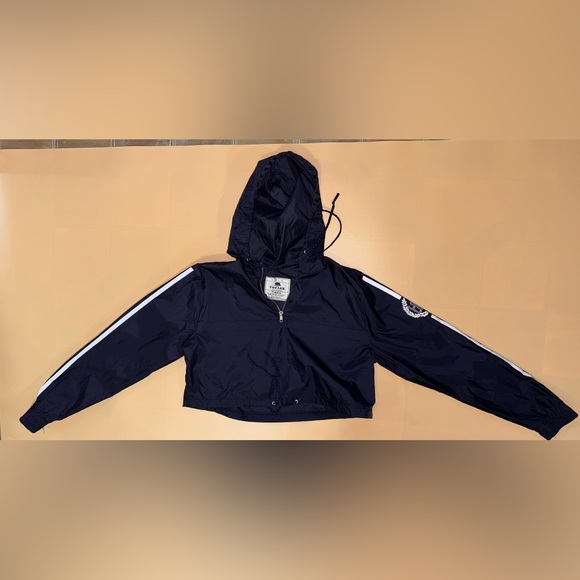 Reflex Jackets & Blazers - Reflex Black Cropped Windbreaker Jacket; Size Medium